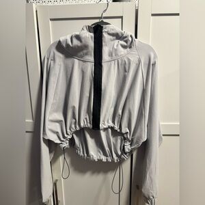 Reebok cropped lilac windbreaker